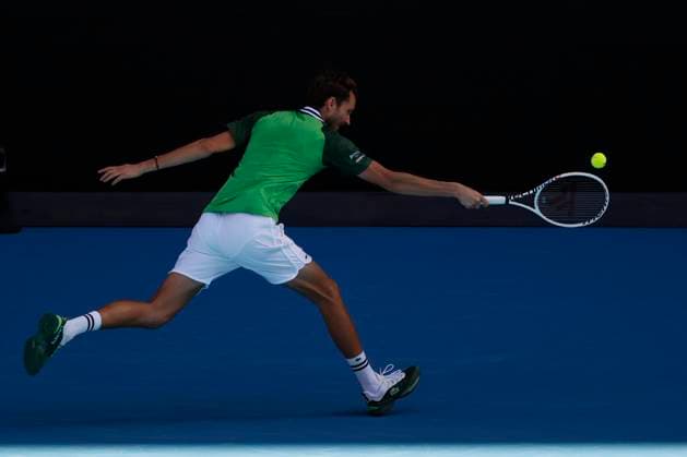 22nd January 2024; Melbourne Park, Melbourne, Victoria, Australia; Australian Open Tennis Championship Day 9; Daniil Medvedev in action during the round four singles match against Nuno Borges (POR)  ActionPlus12600689 NaFoto