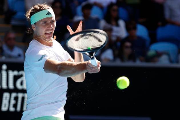 22nd January 2024; Melbourne Park, Melbourne, Victoria, Australia; Australian Open Tennis Championship Day 9; Alexander Zverev (GER) in action during the round four singles match against Cameron Norrie (GBR)  ActionPlus12600682 NaFoto