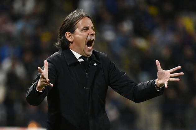 Photo Massimo Paolone LaPresse January 22, 2024 - Riyadh, Saudi Arabia Al-Awwal Park - soccer - Napoli vs Inter - EA Sports Supercup Final - 2024. In the picture: Simone Inzaghi (FC Internazionale Milano)  Copyright: xMassimoxPaolone LaPressex