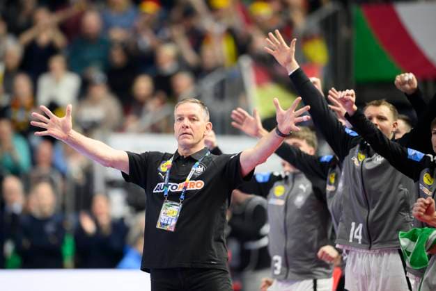 Coach national coach Alfred GISLASON GER gesture, gesture, Germany GER vs Hungary HUN , 3 Matchday Main Round Main Round in Cologne, on 22 01 2024 European Mens Handball Championship, from 10 01 28 01 2024 in Germany Germany