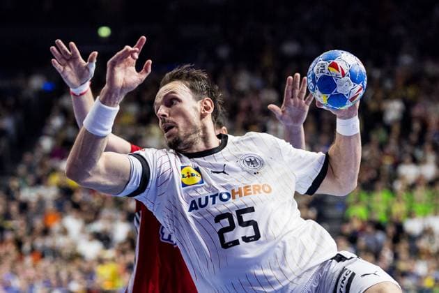 MENS EHF EURO 2024 Germany Hungary 22 01 2024 Kai Häfner Germany, 25 in the throw MENS EHF EURO 2024 Germany Hungary LANXESS arena, Cologne on 22 01 2024 Copyright: xBEAUTIFULxSPORTS Wunderlx
