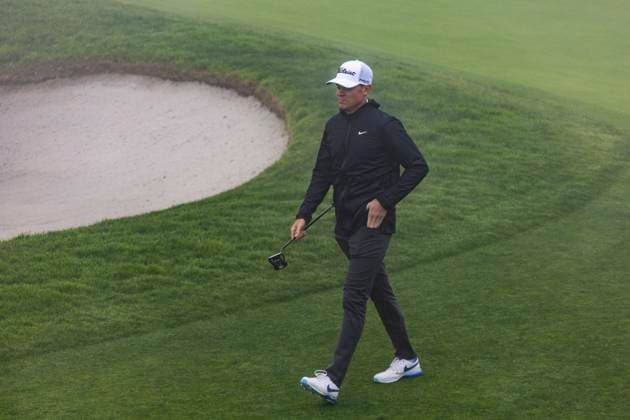 LA JOLLA, CA - JANUARY 22: Vincent Norrman walk the South Course and take putts on the greens on the first practice day before this week™s PGA, Golf Herren Tour Farmer™s Insurance Open, at Torrey Pines Golf Course, Monday, January 22, 2024, in La Jolla, California. (Photo by Tony Ding Icon Sportswire) GOLF: JAN 22 PGA Farmers Insurance Open EDITORIAL USE ONLY Icon46520240122022