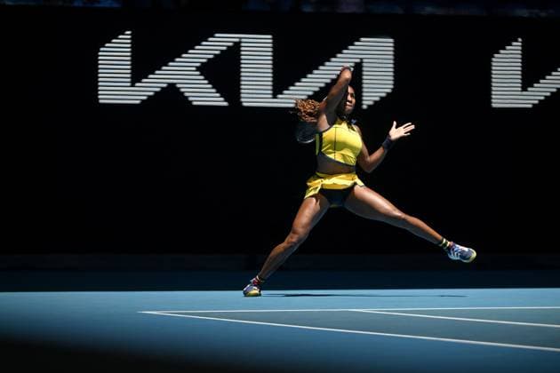 TENNIS AUSTRALIAN OPEN, Coco Gauff of USA plays a shot during her quarter final match against Marta Kostyuk of Ukraine on Day 10 of the 2024 Australian Open at Melbourne Park in Melbourne, Tuesday, January 23, 2024. ( NO ARCHIVING, EDITORIAL USE ONLY, NO USE IN BOOKS WITHOUT CONSENT MELBOURNE VICTORIA AUSTRALIA  Copyright: xLUKASxCOCHx 20240123001892490350