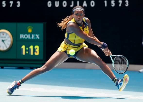 Coco Gauff, Australian Open 2024, Melbourne Park, Melbourne, Victoria, Australia Copyright: xJuergenxHasenkopfx