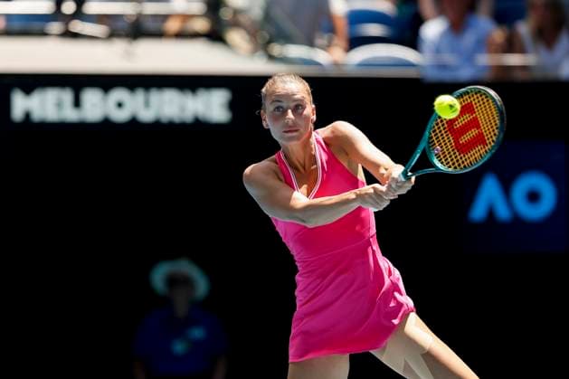 Marta Kostyuk, Australian Open 2024, Melbourne Park, Melbourne, Victoria, Australia Copyright: xJuergenxHasenkopfx
