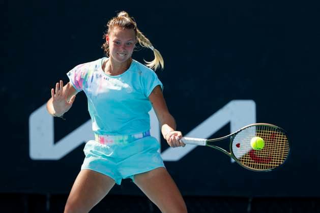 Yuliya Perapekhina, Girls Singles GS, Australian Open 2024, Melbourne Park, Melbourne, Victoria, Australia Copyright: xJuergenxHasenkopfx