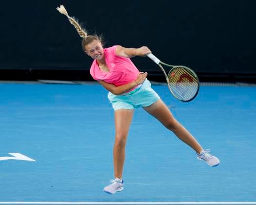 Yuliya Perapekhina Asylzhan Arystanbekova, Girls Doubles GD, Australian Open 2024, Melbourne Park, Melbourne, Victoria, Australia Copyright: xJuergenxHasenkopfx