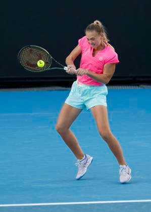 Yuliya Perapekhina Asylzhan Arystanbekova, Girls Doubles GD, Australian Open 2024, Melbourne Park, Melbourne, Victoria, Australia Copyright: xJuergenxHasenkopfx
