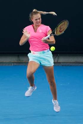 Yuliya Perapekhina Asylzhan Arystanbekova, Girls Doubles GD, Australian Open 2024, Melbourne Park, Melbourne, Victoria, Australia Copyright: xJuergenxHasenkopfx