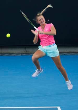 Yuliya Perapekhina Asylzhan Arystanbekova, Girls Doubles GD, Australian Open 2024, Melbourne Park, Melbourne, Victoria, Australia Copyright: xJuergenxHasenkopfx