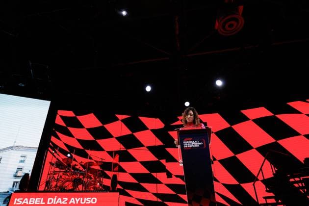 January 23, 2024, Madrid, Madrid, SPAIN: Isabel Diaz Ayuso, President of the Community of Madrid, attends during the presentation of the Formula One Madrid Grand Prix that will be held in Madrid starting in 2026 at IFEMA on January 23, 2024, in Madrid, Spain. Madrid SPAIN - ZUMAa181 20240123_zaa_a181_012 Copyright: xGuillermoxMartinezx