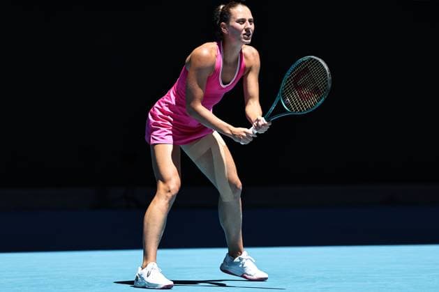 Marta Kostyuk, UKR, during quarter finals of 2024 Australian Open in Melbourne, 23 01 2023