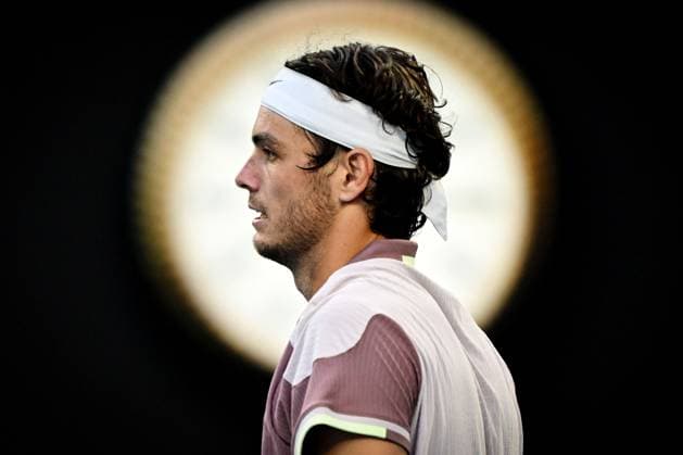 Sport Bilder des Tages Taylor Fritz of USA during his quarter-final match Australian Open, Day Ten, Tennis, Melbourne Park, Melbourne, Australia - 23 Jan 2024  Copyright: xJamesxGourley Shutterstockx 14312084gt