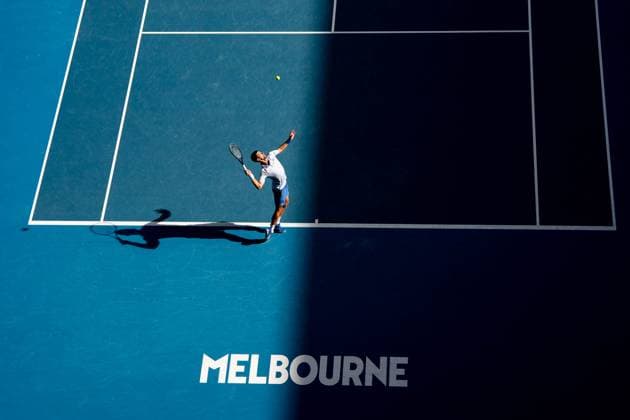 Novak Djokovic (SRB) TENNIS : Open Australie 2024 - Melbourne - 23 01 20214 VirginieBouyer Panoramic 