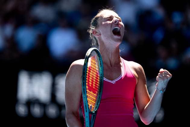 Marta Kostyuk (UKR) TENNIS : Open Australie 2024 - Melbourne - 23 01 20214 VirginieBouyer Panoramic 