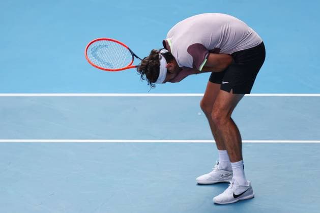 Taylor Fritz of USA in action Australian Open, Day Ten, Tennis, Melbourne Park, Melbourne, Australia - 23 Jan 2024  Copyright: xEllaxLing Shutterstockx 14312081ai