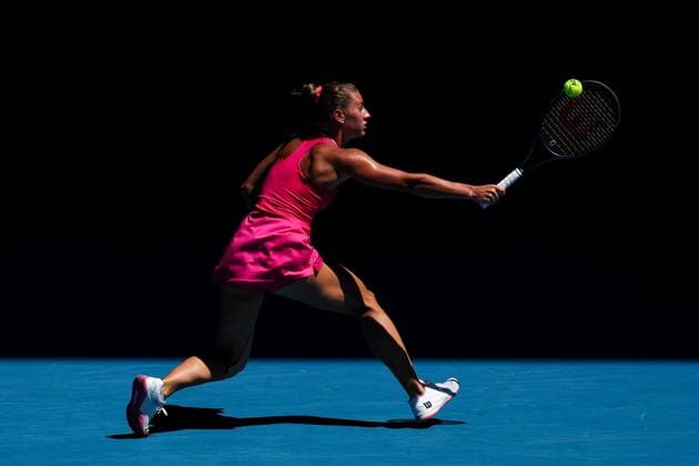 Marta Kostyuk of Ukraine in action Australian Open, Day Ten, Tennis, Melbourne Park, Melbourne, Australia - 23 Jan 2024  Copyright: xEllaxLing Shutterstockx 14312081au