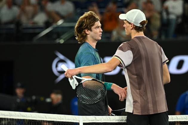 Australian Open - Melbourne Jannik Sinner (ITA) during his quarter final round match at the 2024 Australian Open at Melbourne Park in Melbourne, AUSTRALIA, on January 23, 2024. Photo by Corinne Dubreuil ABACAPRESS.COM Melbourne Australia  Copyright: xDubreuilxCorinne ABACAx