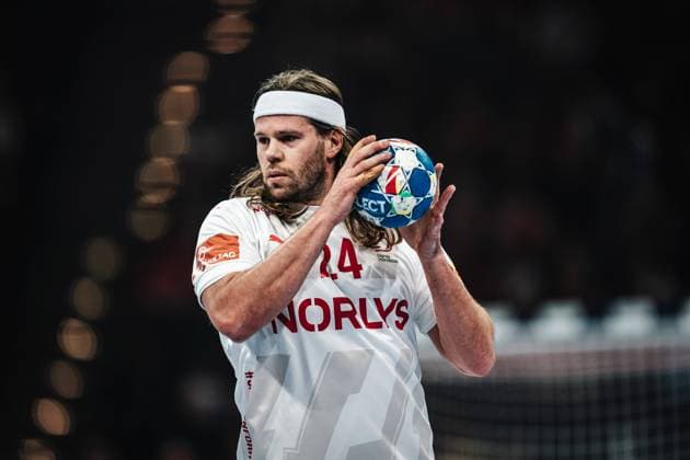 Handball Men EHF EURO 2024 European Championshop Men 2024 Final Tournament Slovenia vs Denmark 23 01 2024 Mikkel Hansen 24, Denmark, DEN Hamburg Barclays Arena Hamburg Germany