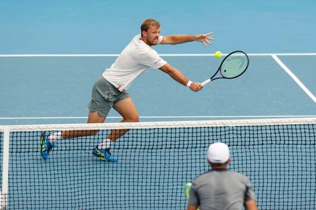 Kevin Krawietz Tim Puetz, Mens Doubles, Australian Open 2024, Melbourne Park, Melbourne, Victoria, Australia Copyright: xJuergenxHasenkopfx