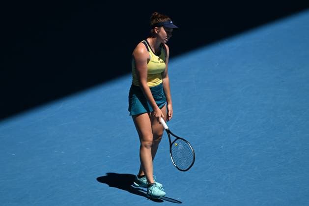 Linda Noskova (CZE) during her Quarter Final match Australian Open, Day Eleven, Tennis, Melbourne Park, Melbourne, Australia - 24 Jan 2024  Copyright: xJamesxGourley Shutterstockx 14312088au