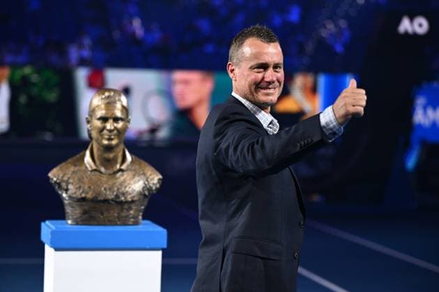 TENNIS AUSTRALIAN OPEN, Former Australian tennis player Lleyton Hewitt is inducted into the Australian Tennis Hall of Fame during a ceremony on Rod Laver Arena on Day 11 of the 2024 Australian Open at Melbourne Park in Melbourne, Wednesday, January 24, 2024. ( NO ARCHIVING, EDITORIAL USE ONLY, NO USE IN BOOKS WITHOUT CONSENT MELBOURNE VICTORIA AUSTRALIA  Copyright: xJOELxCARRETTx 20240124001892933806