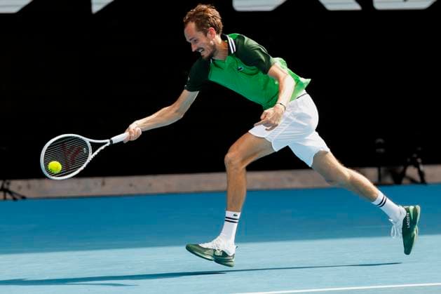 Daniil Medvedev, Australian Open 2024, Melbourne Park, Melbourne, Victoria, Australia Copyright: xJuergenxHasenkopfx