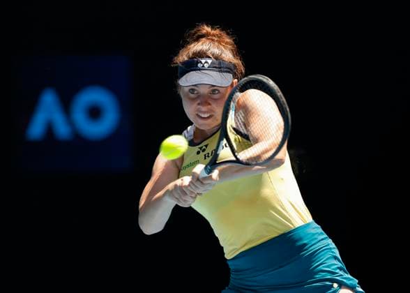 Linda Noskova, Australian Open 2024, Melbourne Park, Melbourne, Victoria, Australia Copyright: xJuergenxHasenkopfx