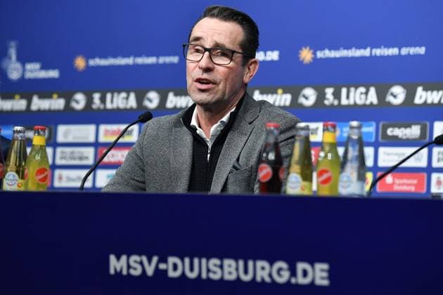 Soccer 3 Liga Presentation Managing Director Michael Preetz at MSV Duisburg on 23 01 2024 in the Schauinsland Reisen Arena in Duisburg Michael Preetz Managing Director Duisburg xRx