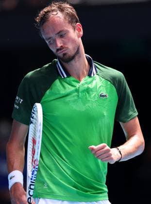 Daniil Medvedev of Russia frustrated Australian Open, Day Eleven, Tennis, Melbourne Park, Melbourne, Australia - 24 Jan 2024  Copyright: xEllaxLing Shutterstockx 14312087cj