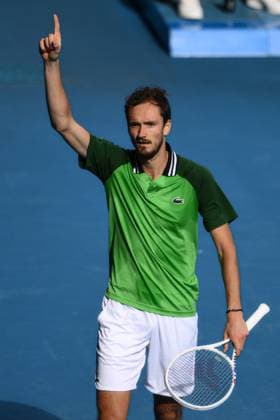 Daniil Medvedev during his Quarter Final match Australian Open, Day Eleven, Tennis, Melbourne Park, Melbourne, Australia - 24 Jan 2024  Copyright: xJamesxGourley Shutterstockx 14312088de