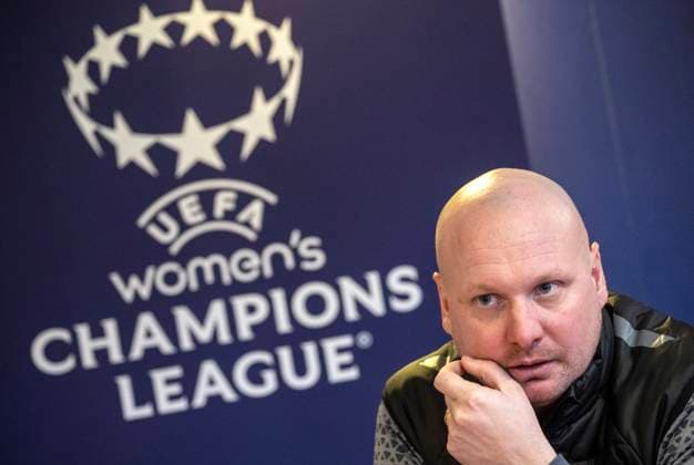 MALMÖ 2024 01 24 Coach Joel Kjetselberg at Wednesdays press conference with FC Rosengard ahead of tomorrows Champions League match against SL Benfica MALMÖ SVERIGE x50090x  Copyright: xJohanxNilsson TTx ROSENGARD PRESSKONFERENS CHAMPIONS LEAGUE
