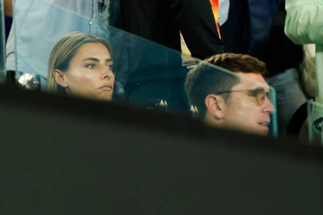 Alexander Zverev girlfriend Sophia Thomalla and brother Mischa in the players box, Australian Open 2024, Melbourne Park, Melbourne, Victoria, Australia Copyright: xJuergenxHasenkopfx