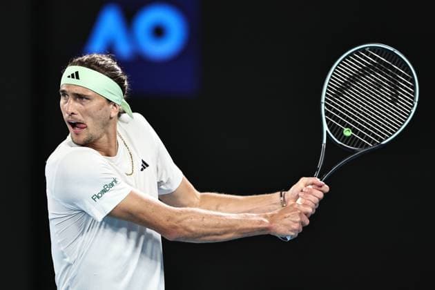 Alexander Zverev, GER, during quarter finals of 2024 Australian Open in Melbourne, 24 01 2023