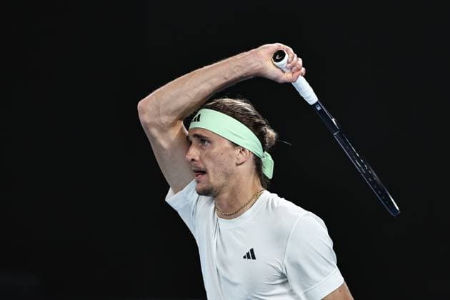 Alexander Zverev, GER, during quarter finals of 2024 Australian Open in Melbourne, 24 01 2023