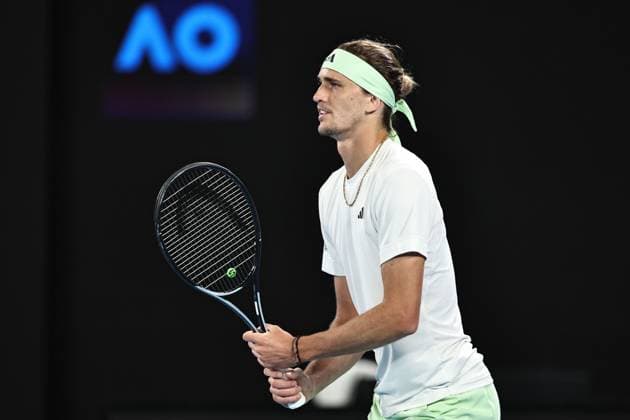Alexander Zverev, GER, during quarter finals of 2024 Australian Open in Melbourne, 24 01 2023