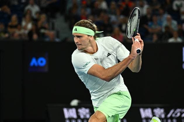 2024 Australian Open - Melbourne Alexander Zverev (GER) during his quarter final round match at the 2024 Australian Open at Melbourne Park in Melbourne, Australia, on January 24, 2024. Photo by Corinne Dubreuil ABACAPRESS.COM Melbourne Australia  Copyright: xDubreuilxCorinne ABACAx