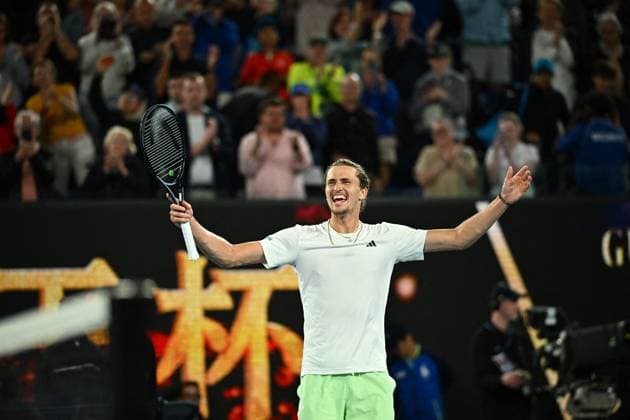 2024 Australian Open - Melbourne Alexander Zverev (GER) during his quarter final round match at the 2024 Australian Open at Melbourne Park in Melbourne, Australia, on January 24, 2024. Photo by Corinne Dubreuil ABACAPRESS.COM Melbourne Australia  Copyright: xDubreuilxCorinne ABACAx
