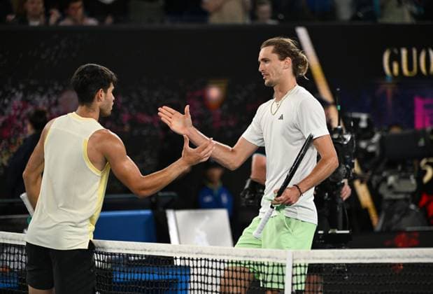 2024 Australian Open Alexander Zverev GER , Carlos Alcaraz ESP