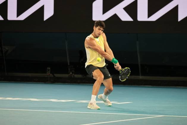 Tennis - Australian open 2024 - Carlos Alcaraz TENNIS : Open Australie 2024 - 24 01 2024 Panoramic Panoramic 