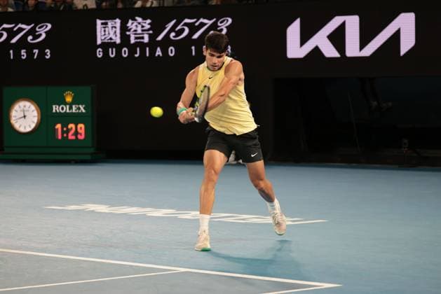 Tennis - Australian open 2024 - Carlos Alcaraz TENNIS : Open Australie 2024 - 24 01 2024 Panoramic Panoramic 