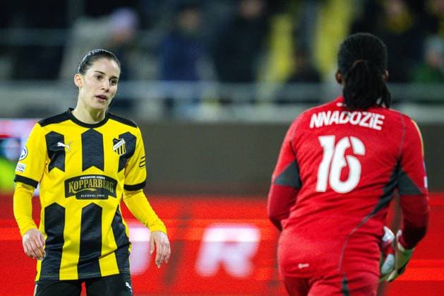 240124 Clarissa Larisey of Häcken during the UEFA Women s Champions League football match between Häcken and Paris FC on January 24, 2024 in Gothenburg Photo Mathias Bergeld BILDBYRAN kod MB MB0841 fotboll football soccer fotball champions league häcken paris fc dam bbeng women kvinner womens champions league bbauto  Copyright: MATHIASxBERGELD BB240124MB027