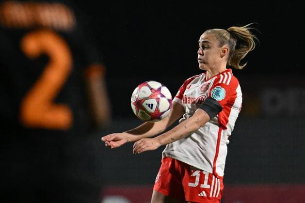 Georgia Stanway of FC Bayern Munchen during the day 5 Group C of the UEFA Women s Champions League between A.S. Roma vs F.C. Bayern Munchen, 24 January 2024 at the Stadio Tre Fontane in Rome, Italy.  Copyright: xDomenicoxCippitelli IPAxSportx x xx IPA_42928477 IPA_Agency_IPA42928477