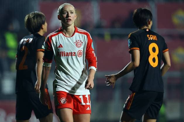 Rome, Italy 24.01.2024: Lea Schuller of Bayern in action during the UEFA Women s Champions League 2023-2024 football match, group stage C, between AS Roma vs FC Bayern Munchen at Tre fontane stadium in Rome.  Copyright: xMarcoxIacobucci IPAxSportx xipa-x xx IPA_42932833 IPA_Agency_IPA42932833