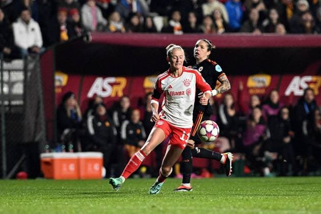 UEFA Champions League Women football match - AS Roma vs FC Bayern Munchen Klara Buhl of FC Bayern Munchen during the Women Champions League match between AS Roma and FC Bayern Munchen at Stadio Tre Fontane on January 24, 2024 in Rome, Italy. Rome Italy  Copyright: xIPAxSport ABACAx