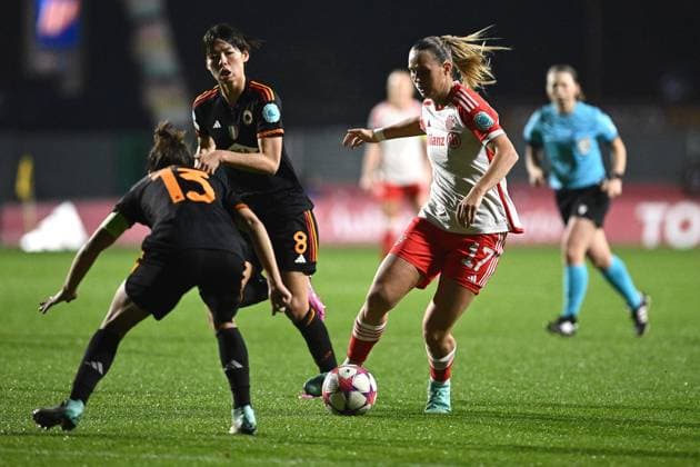 UEFA Champions League Women football match - AS Roma vs FC Bayern Munchen Klara Buhl of FC Bayern Munchen during the Women Champions League match between AS Roma and FC Bayern Munchen at Stadio Tre Fontane on January 24, 2024 in Rome, Italy. Rome Italy  Copyright: xIPAxSport ABACAx