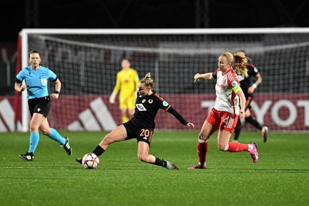 UEFA Champions League Women football match - AS Roma vs FC Bayern Munchen Glodis Viggosdottir of FC Bayern Munchen during the Women Champions League match between AS Roma and FC Bayern Munchen at Stadio Tre Fontane on January 24, 2024 in Rome, Italy. Rome Italy  Copyright: xIPAxSport ABACAx