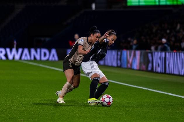 Sakina Karchaoui (7 Paris) in action during the UEFA Women?s Champions League game between Paris Saint Germain and Ajax Amsterdam at Parc des Princes in Paris, France. (Pauline FIGUET SPP) Copyright: xPaulinexFIGUETx xSPPx spp-en-PaFiSp-PF_PSGvAJAX048