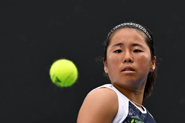 TENNIS AUSTRALIAN OPEN, Yui Kamiji of Japan in action during her Women?s Wheelchair Singles semifinal against Kgothatso Montjane of South Africa on Day 12 of the 2024 Australian Open at Melbourne Park in Melbourne, Thursday, January 25, 2024. ( NO ARCHIVING, EDITORIAL USE ONLY, NO USE IN BOOKS WITHOUT CONSENT MELBOURNE VICTORIA AUSTRALIA  Copyright: xJAMESxROSSx 20240125001893264874