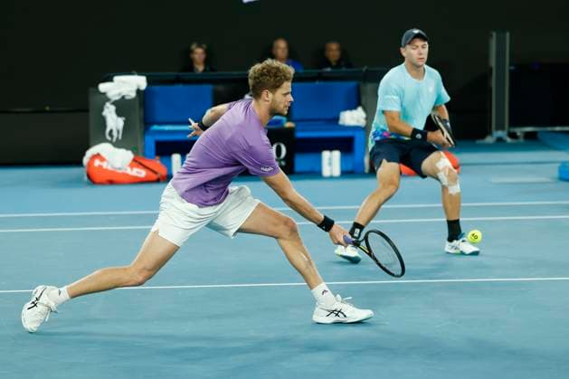 Yannick Hanfmann Dominik Koepfer, Mens Doubles, Australian Open 2023, Melbourne Park, Melbourne, Victoria, Australia Copyright: xJuergenxHasenkopfx